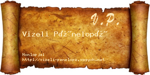 Vizeli Pénelopé névjegykártya